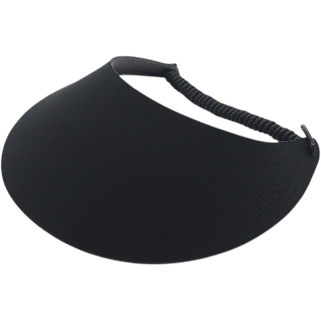 MG Women's Cotton Solid String Sun Visor Hat