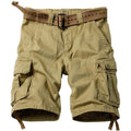 Akarmy Men'S Camo Cargo Shorts Outdoor Multi-Pocket Cotton Casual Shorts With No Belt