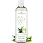 Kinrose Care, 12Oz Aloe Vera Gel For Face, Skin, Hair & Sunburn Relief - From Pure Organic Aloe Vera (99%) - Cold Pressed, Vegan, Unscented - Made In Usa.