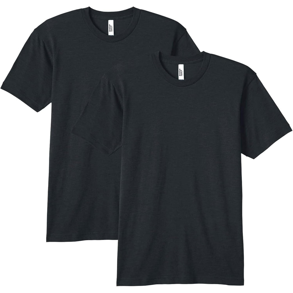 American Apparel Men'S Tri-Blend Track T-Shirt 2-Pack