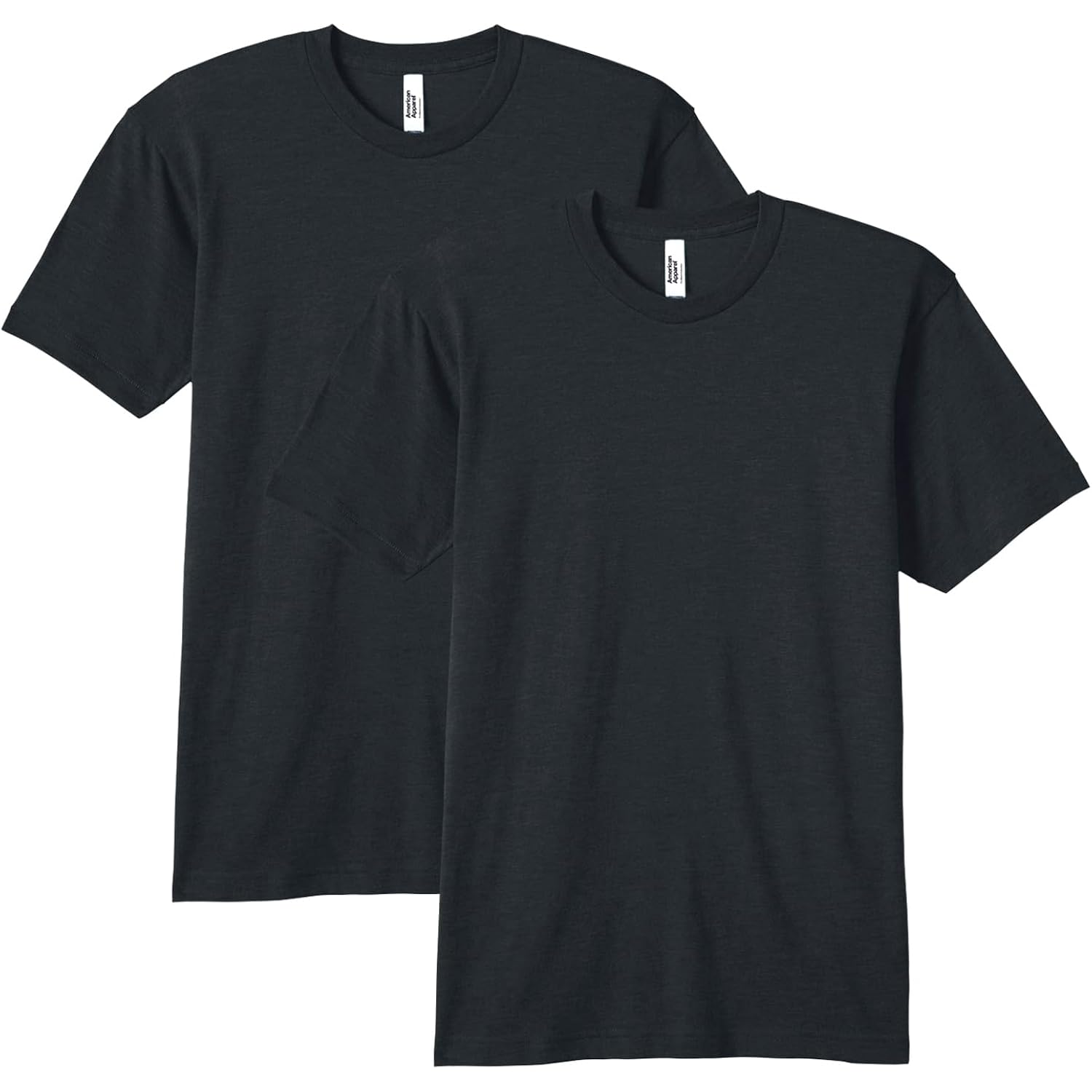 American Apparel Men'S Tri-Blend Track T-Shirt 2-Pack