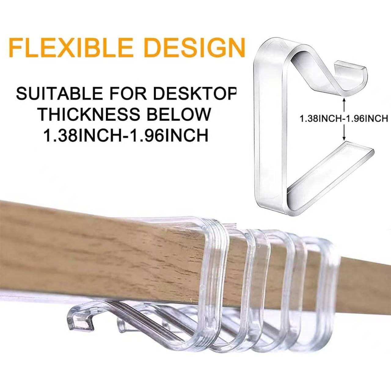 24 Pieces Transparent Clear Tablecloth Clips, Plastic Table Cloth Clips，Windproof Table Cover Holder Clamps，Table Cloth Holder for Home Wedding Party Christmas Outdoor Indoor Picnic Camping(Large)