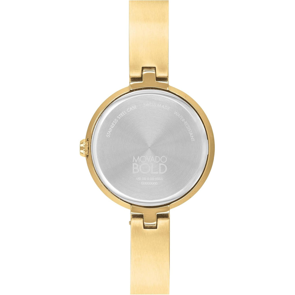 Movado Bold Bangles Women'S Watch - Swiss Quartz Movement, Stainless Steel Bangle, Adjustable - 3 Atm Water Resistance - Luxury Fashion Timepiece For Her - 28Mm