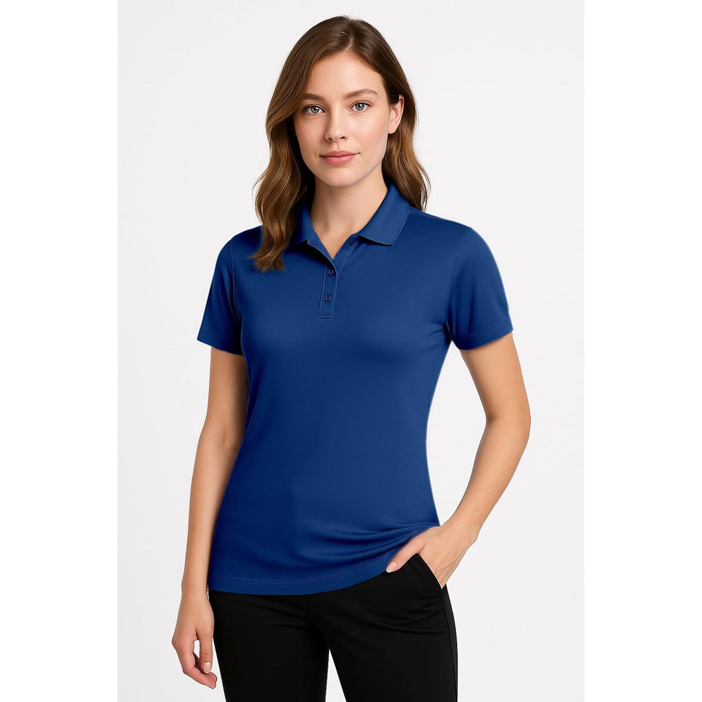 Women's Dry-Fit Golf Polo Shirts 3-Button Golf Polo's in 20 Colors XS-3XL Shirt