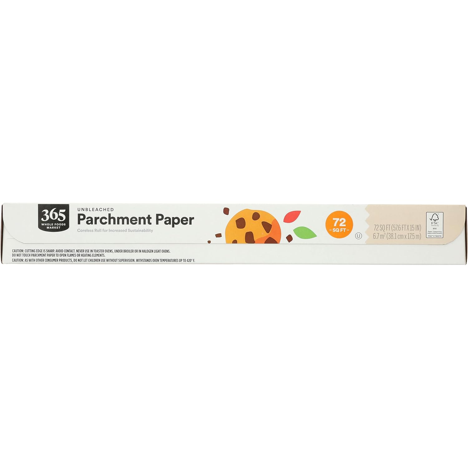 365 By Whole Foods Market, Unbleached Parchment Paper, 72 Sq Ft