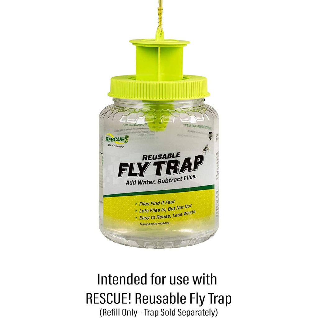 Rescue! Reusable Fly Trap Refill – Outdoor Use - 6 Pack