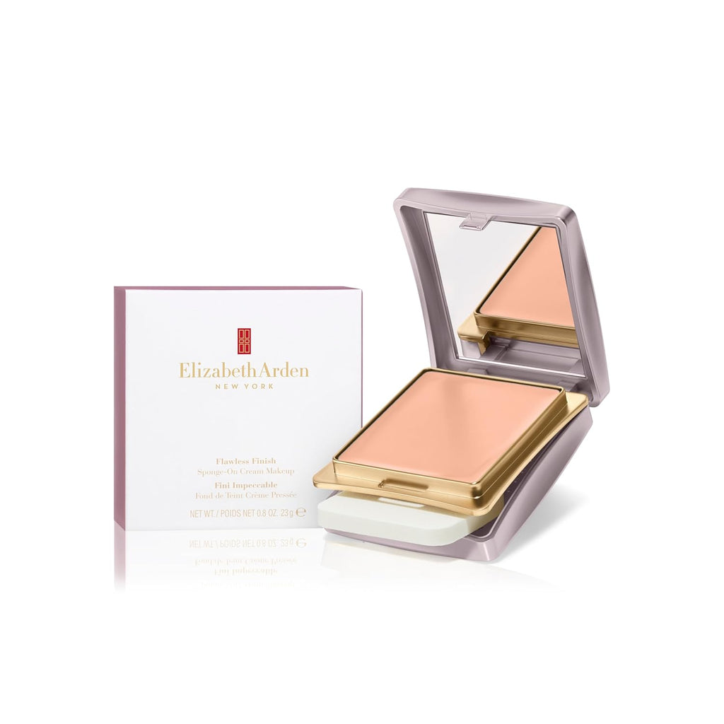 Elizabeth Arden Flawless Finish Sponge-On Cream Foundation Makeup, Medium-to-Full Coverage, Includes Compact & Applicator