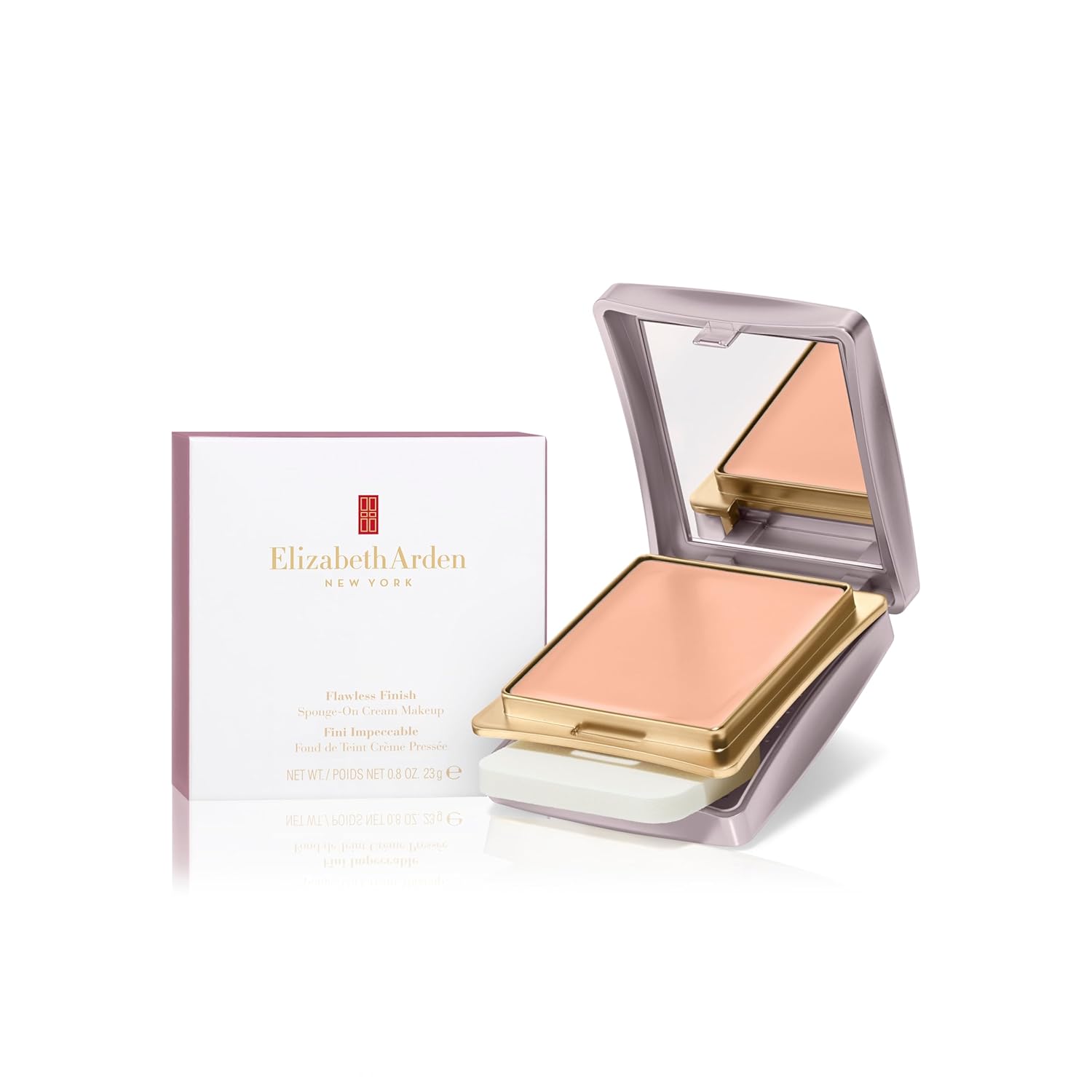 Elizabeth Arden Flawless Finish Sponge-On Cream Foundation Makeup, Medium-to-Full Coverage, Includes Compact & Applicator
