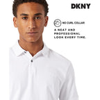 Dkny Soft Cotton Polo Shirts For Men - Modern Fit, Quick Dry, Casual Mens Polo Shirts Short Sleeve