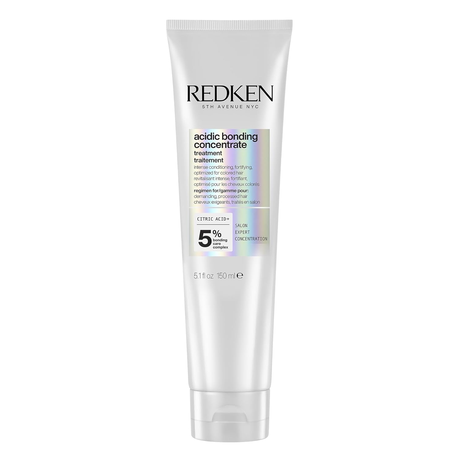 Redken Acidic Bonding Concentrate Leave In Conditioner - For Weak & Damaged Hair, Bond Building & Strengthening Hair Repair Treatment, Smooths & Provides Heat Protection