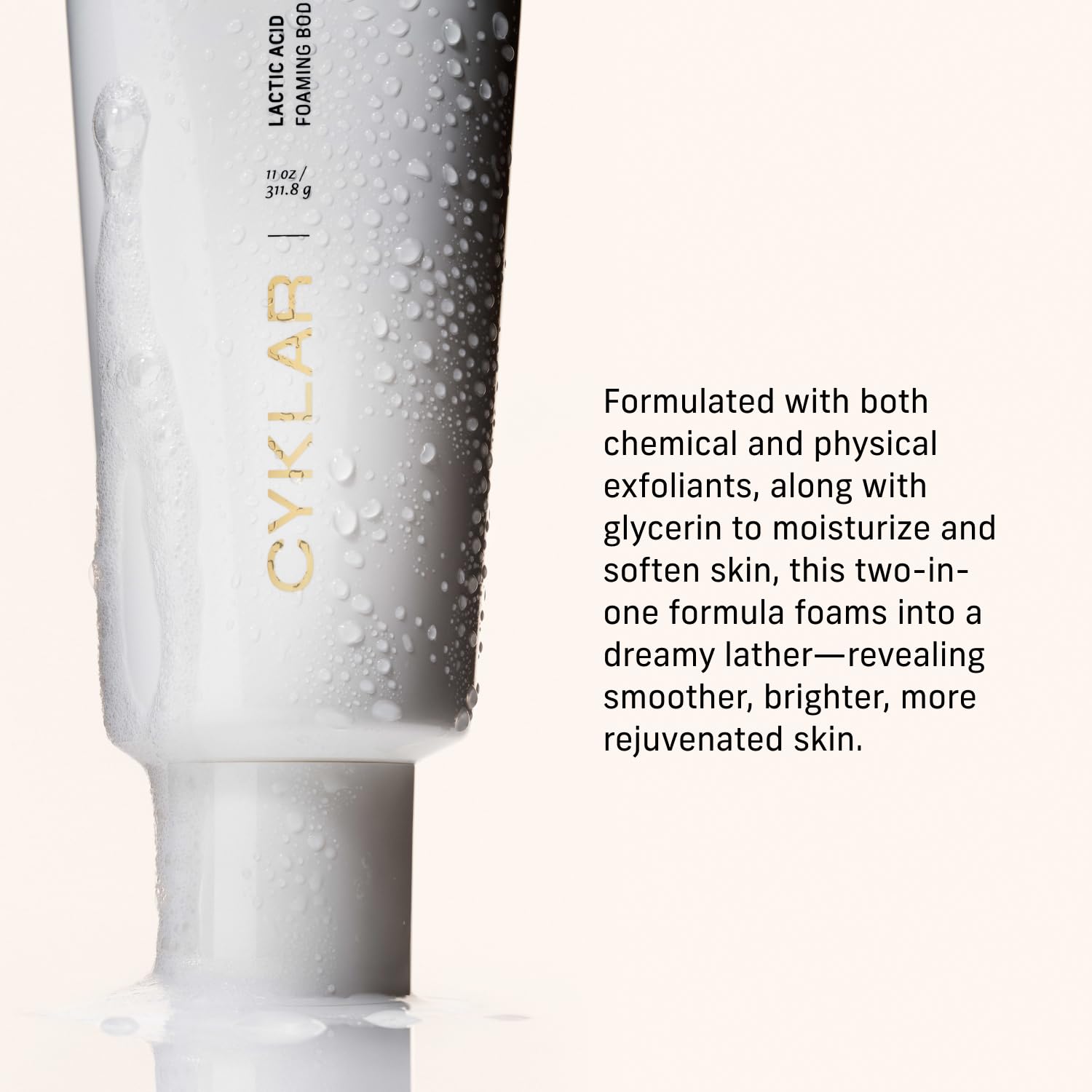 Lactic Acid Body Polish – Chemical Exfoliator With Ahas & Volcanic Pumice – Added Glycerin For Skin Hydration – Fragrance-Free, 11 Fl Oz