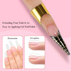 AIMEILI Hema Free 5 in 1 Builder Base Gel, Cruelty Free, Vegan, Strengthener Gel Translucent Gel Polish for Nail Art Manicure 10ML-153