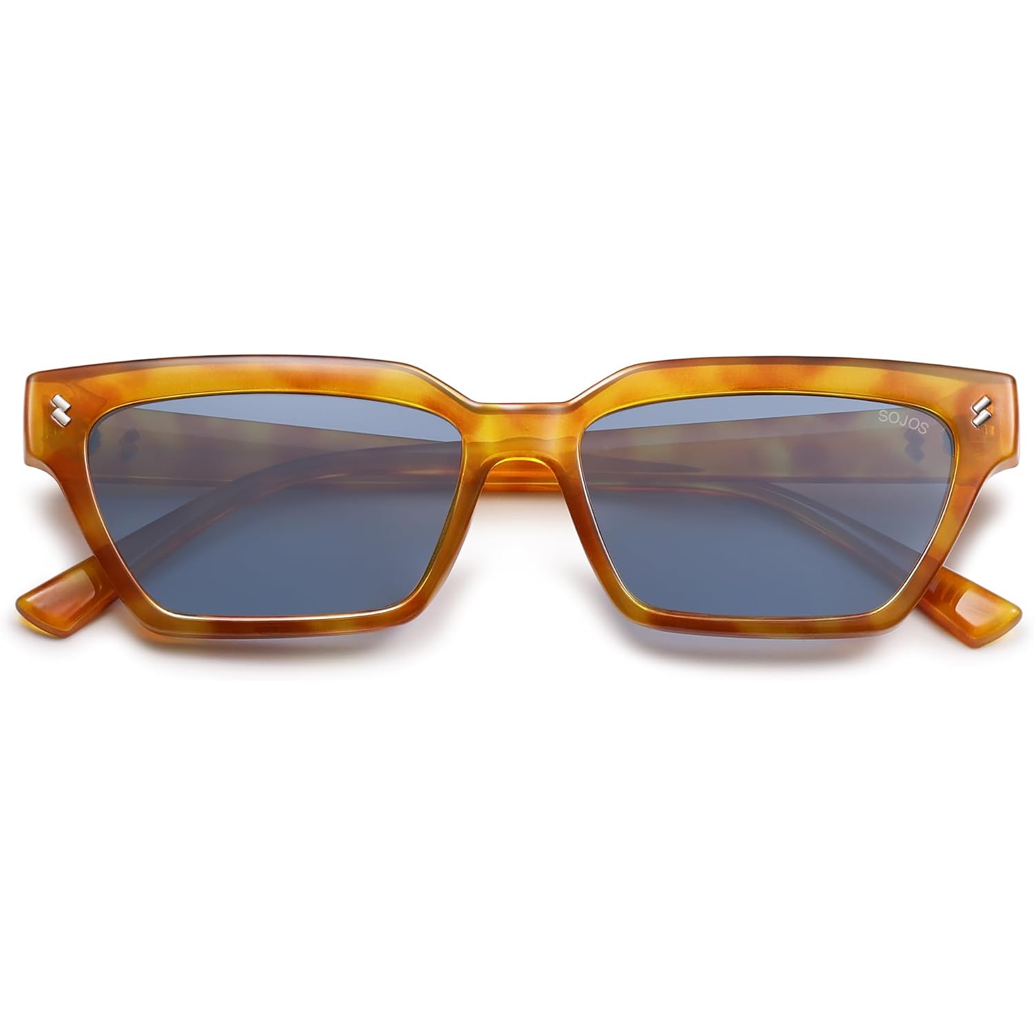Sojos Trendy Polarized Sunglasses Womens Men Retro Vintage 90S Cute Cat Eye Narrow Sun Glasses Sj2381