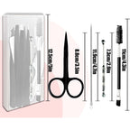 Tweezers Kit Tweezer for Women Facial Hair Removal Tweezers Professional Tweezers Set Eyebrow Tweezer, [9+1 PCS] Professional Stainless Steel Eyebrow for Women &Men,Black Beauty Sets