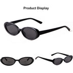 90s Sunglasses for Women Men Retro Small Oval Sunglasses