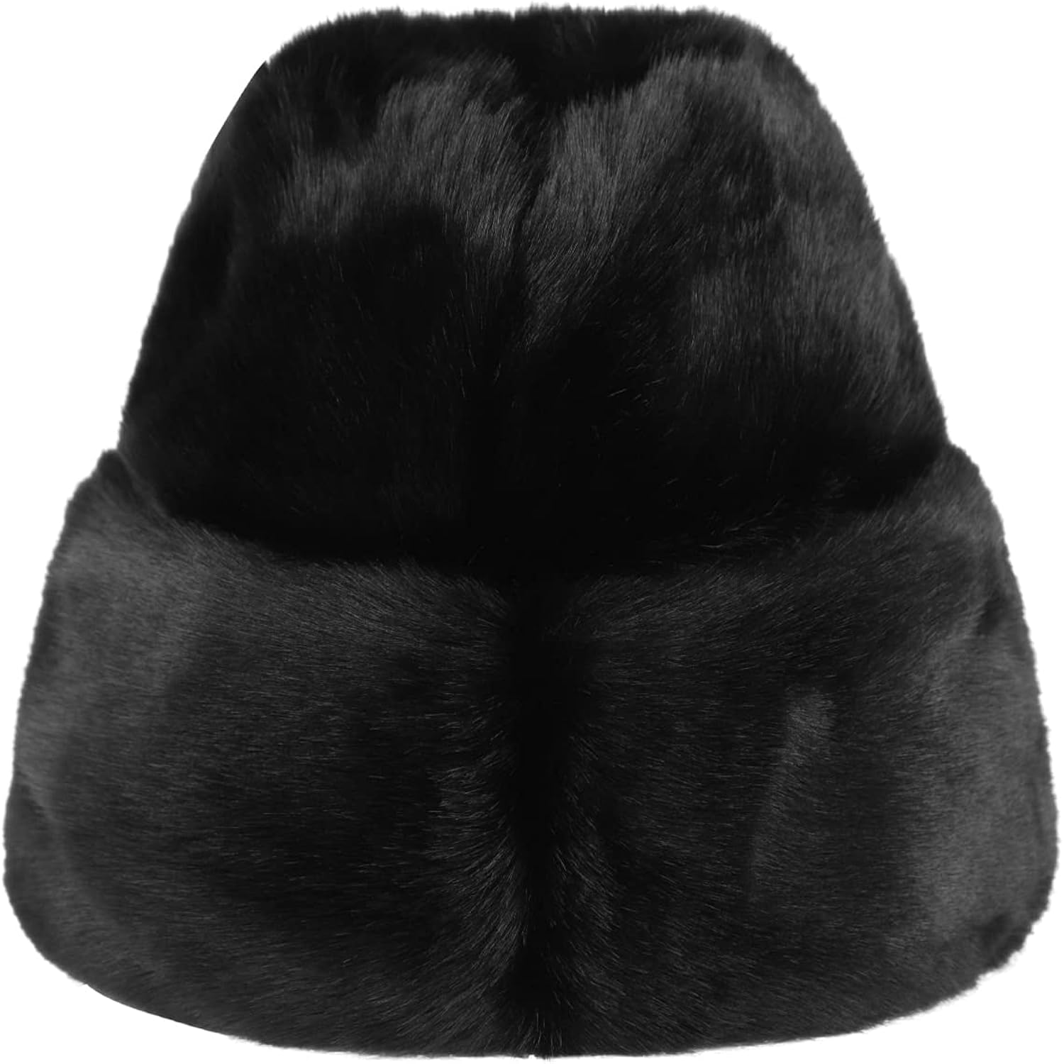 Winter Faux Fur Trapper Hat Men Women Russian Warm Ushanka Hat Windproof Furry Trooper Dad Hat Ski Snow Cap Outdoor Hunting
