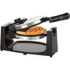 Bella Classic Rotating Belgian Waffle Maker With Nonstick Plates, Removable Drip Tray, Adjustable Browning Control And Cool Touch Handles, Stainless Steel