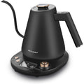 Elite Gourmet Ekt3001 1L Digital Water Kettle, 304 Stainless Steel Interior, Programmed Temperatures, Keep Warm Function, Cordless, 360° Base, Auto Off & Audible Indicator, Matte Black