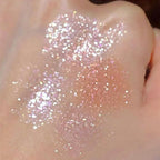 9 Colors Glitter Shimmer Eyeshadow Makeup Palette, Korean Sparkle Neutral Eye Shadow Palettes Highly Pigmented Long Lasting Waterproof Blendable Sombras Para Ojos Pink White Golden Brown Eye Glitter