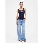 Gap Womens Ribbed Tank Top Logo