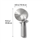 Oxo Steel 4" Pizza Wheel | Large 10Cm Diameter Stainless Steel Wheel That Can Cut Thin Or Thick Pasta