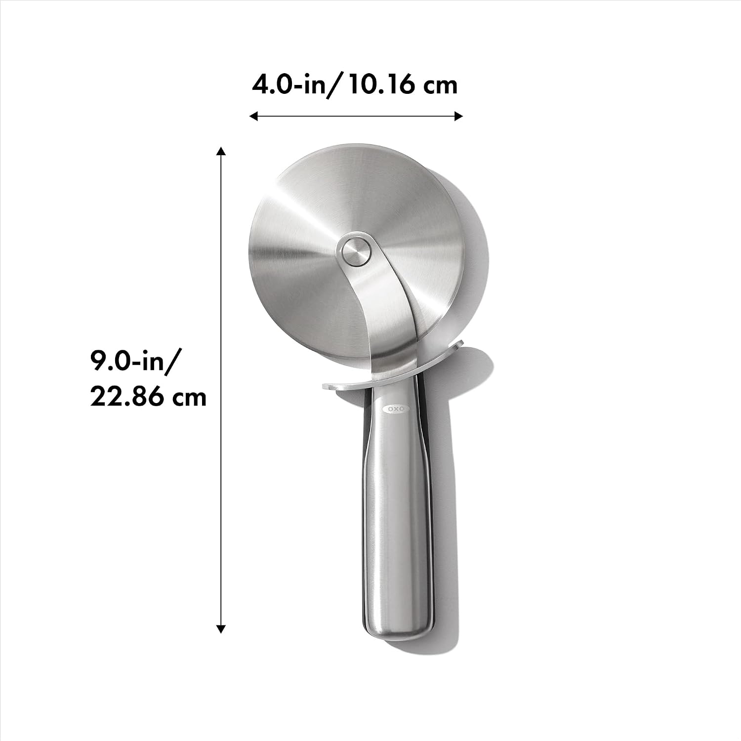Oxo Steel 4" Pizza Wheel | Large 10Cm Diameter Stainless Steel Wheel That Can Cut Thin Or Thick Pasta