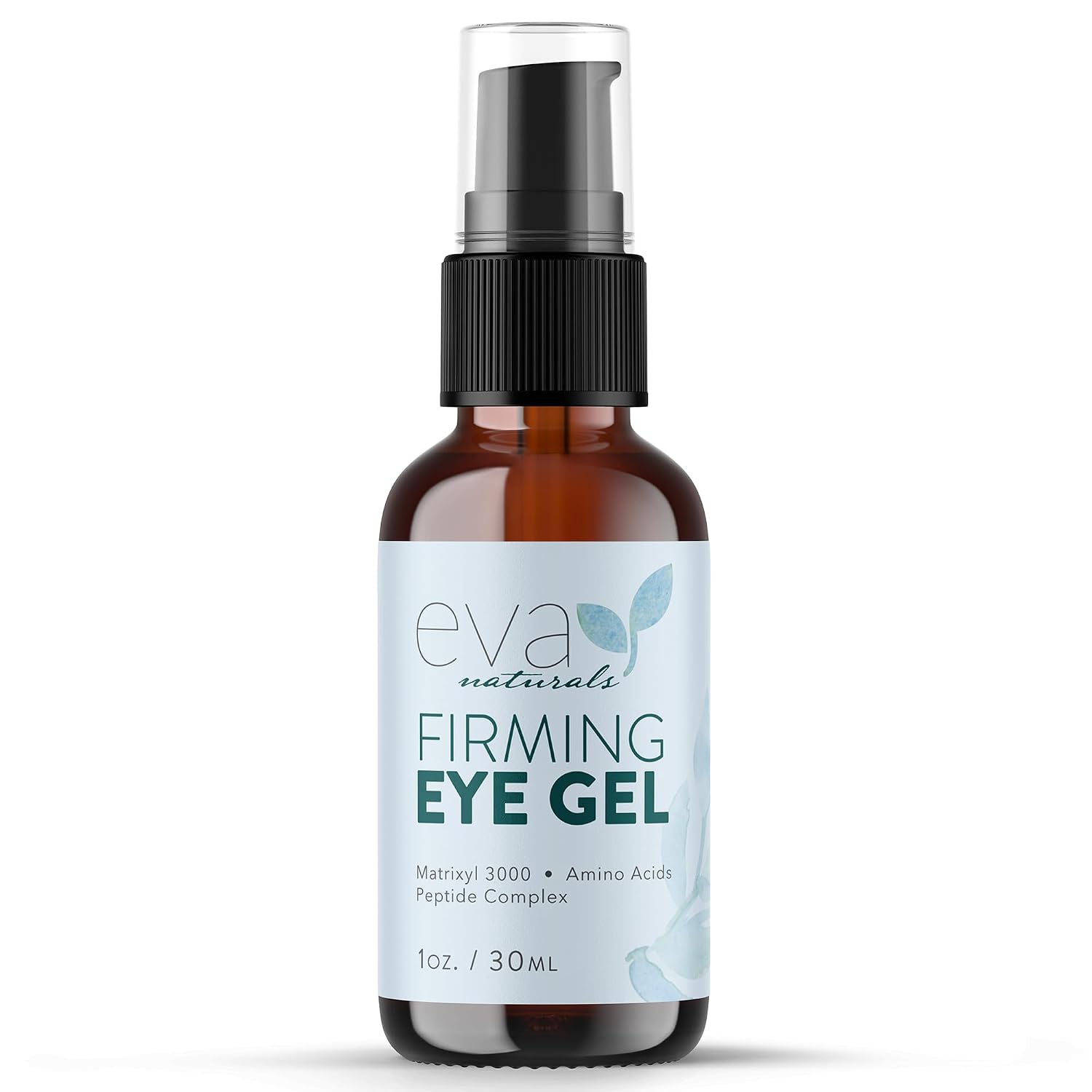 Eva Naturals Eye Gel For Dark Circles, Bags & Puffiness – Anti-Aging Serum With Peptides, Hyaluronic Acid & Botanicals – Firming Under Eye Treatment For Wrinkles, Fine Lines & Tired Skin – 1 Oz