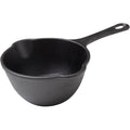 Victoria 0.5-Quart Cast Iron Saucepan, Small Cast Iron Melting Pot Seasoned With Flaxseed Oil, Made In Colombia, Black