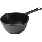 Victoria 0.5-Quart Cast Iron Saucepan, Small Cast Iron Melting Pot Seasoned With Flaxseed Oil, Made In Colombia, Black