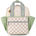 Itzy Ritzy Toddler Backpack - Daycare Bag - Features Adjustable Shoulder Straps, 2 Side Pockets & Spacious Interior With Wipeable Fabric Lining & Name Label, Checkerboard Backpack