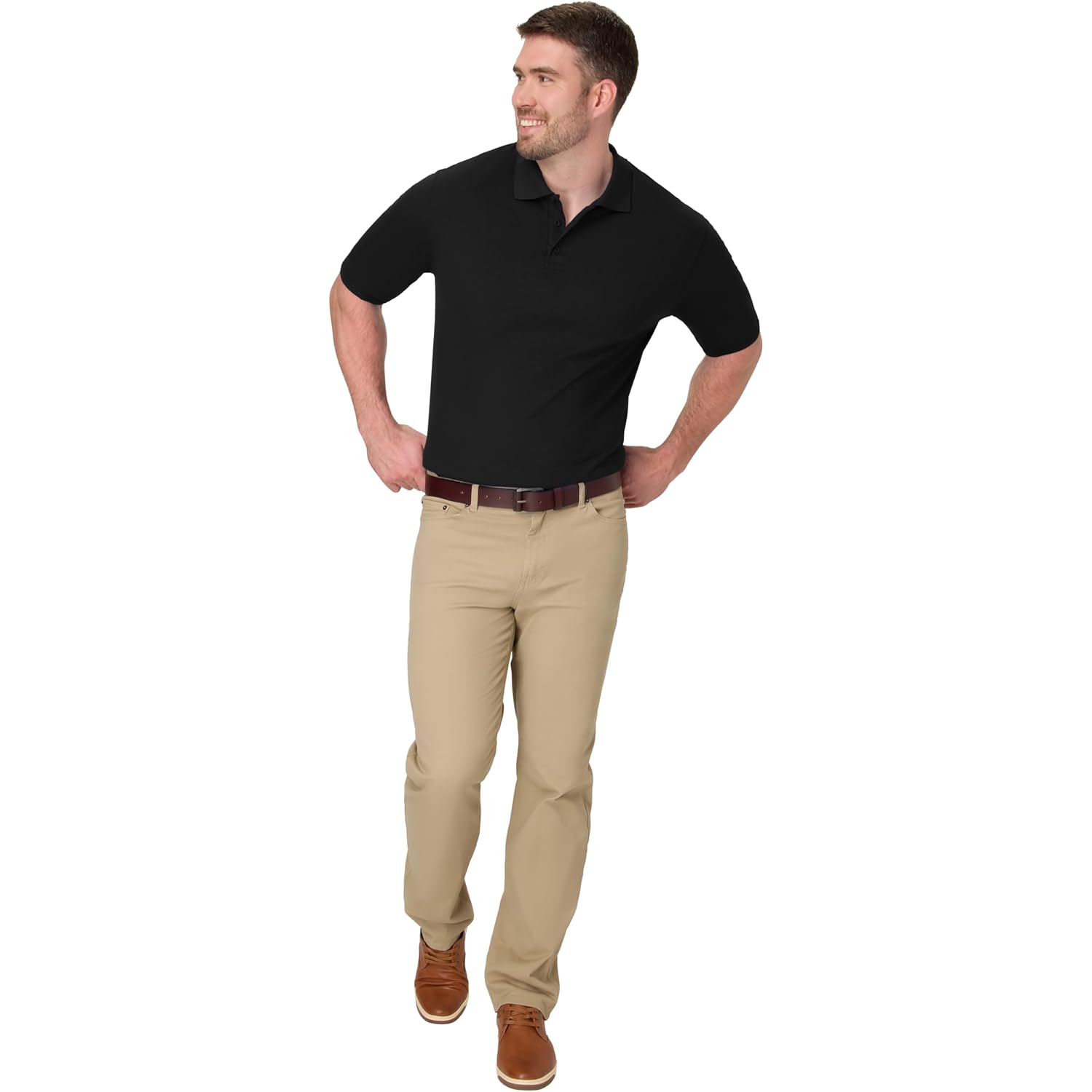 Hanes Men’S X-Temp Short Sleeve Polo Shirt, Midweight Men'S Shirt