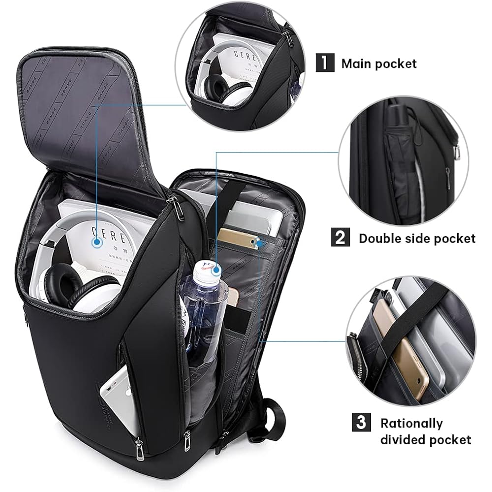 Bange Business Smart Backpack Waterproof Fit 15.6 Inch Laptop Backpack With Usb Charging Port,Travel Durable Backpack