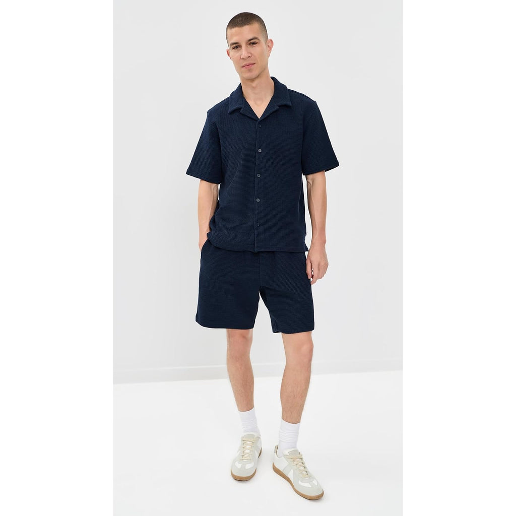 Wax London Men'S Clayland Textured Interlock Shirt