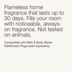 Bath & Body Works Wallflowers Refills, Mahogany Teakwood Scent, Plug-In Air Freshener Refills For Bedrooms, Bathrooms & Living Spaces, 4 Pack