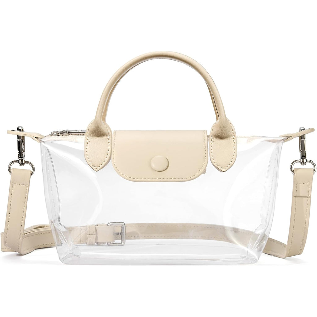 BOSTANTEN Clear Bag for Stadium Approved Crossbody Purse Handbags for Concerts Sports Events