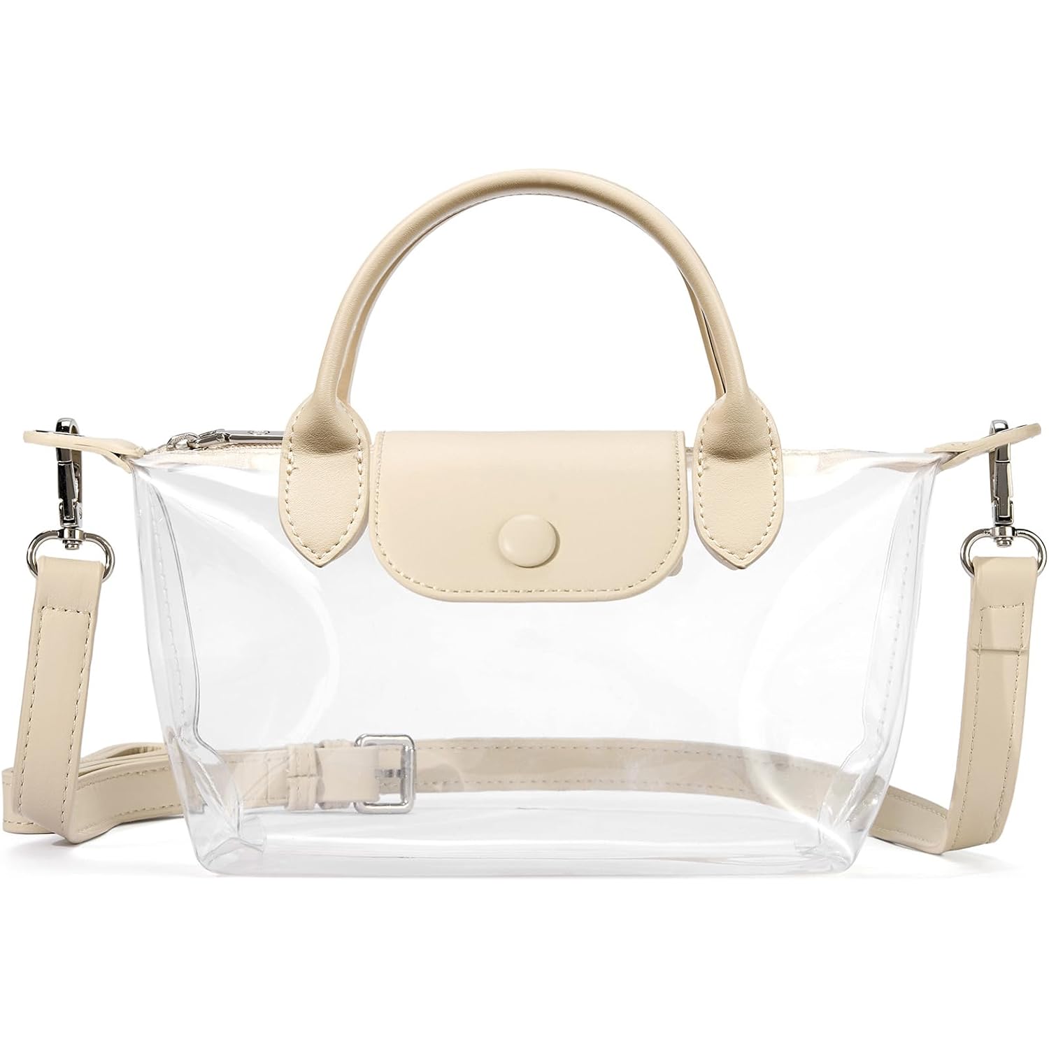 BOSTANTEN Clear Bag for Stadium Approved Crossbody Purse Handbags for Concerts Sports Events