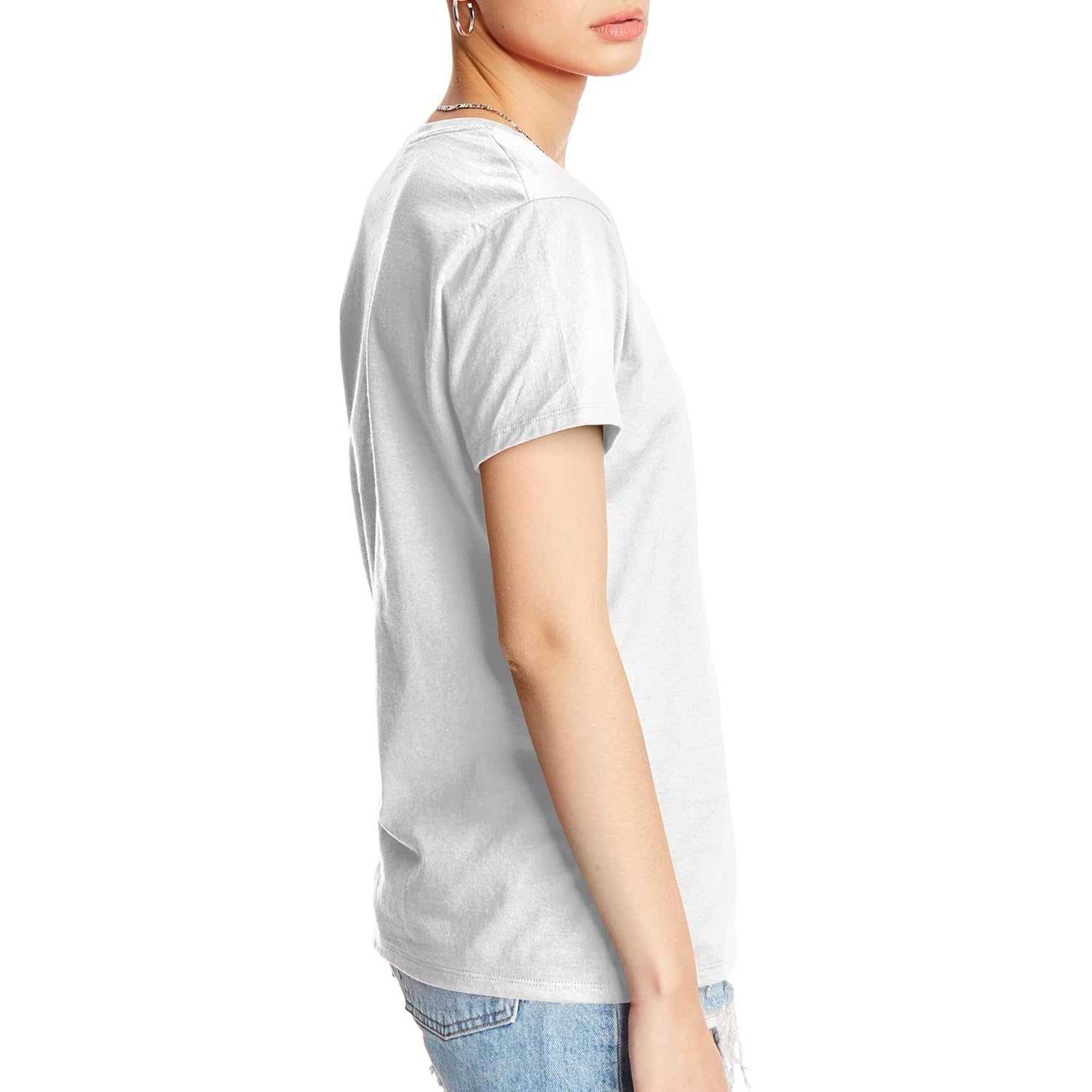 Hanes Women's Perfect-T Crewneck T-Shirt, Lightweight Cotton Short Sleeve Tee for Women