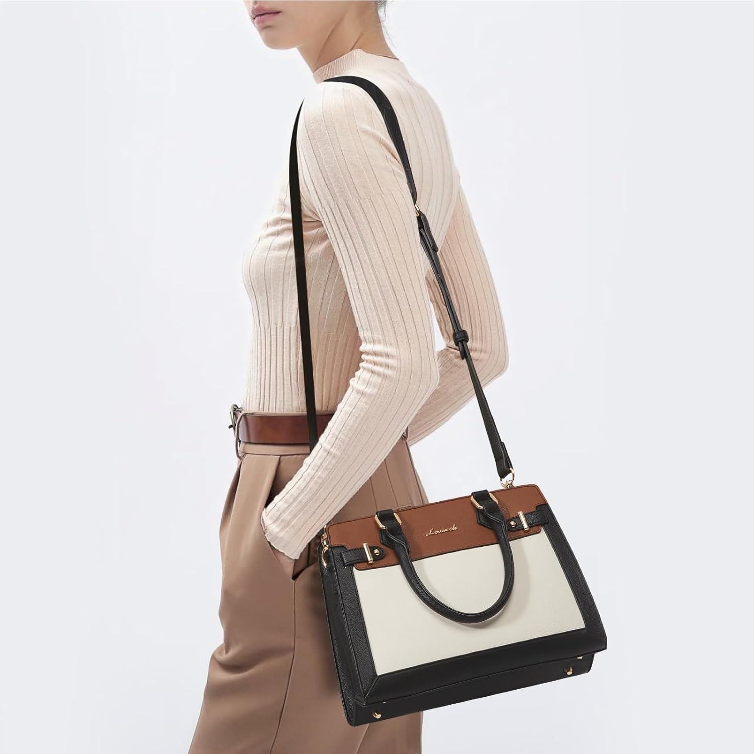 LOVEVOOK Purses and Handbags for Women, Tote Shoulder Bag Satchel Purse and PU Leather Top Handle for ladies