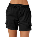 Womens Summer Shorts Relaxed Fit High Waist Casual 4 Pocketed 2026 Hiking Cargo Shorts Outdoor Outfits S-2XL