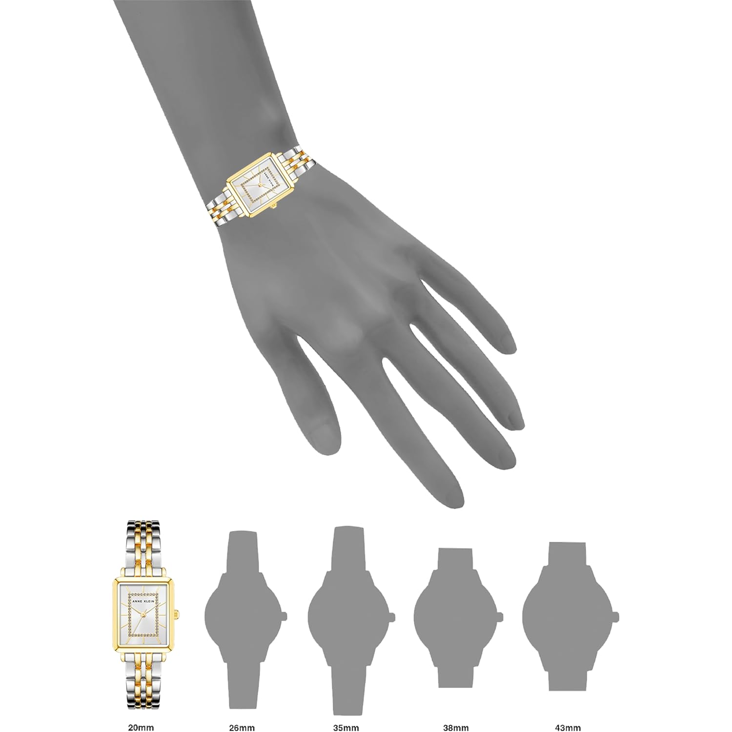 Anne Klein Women's Glitter Accented Bracelet Watch