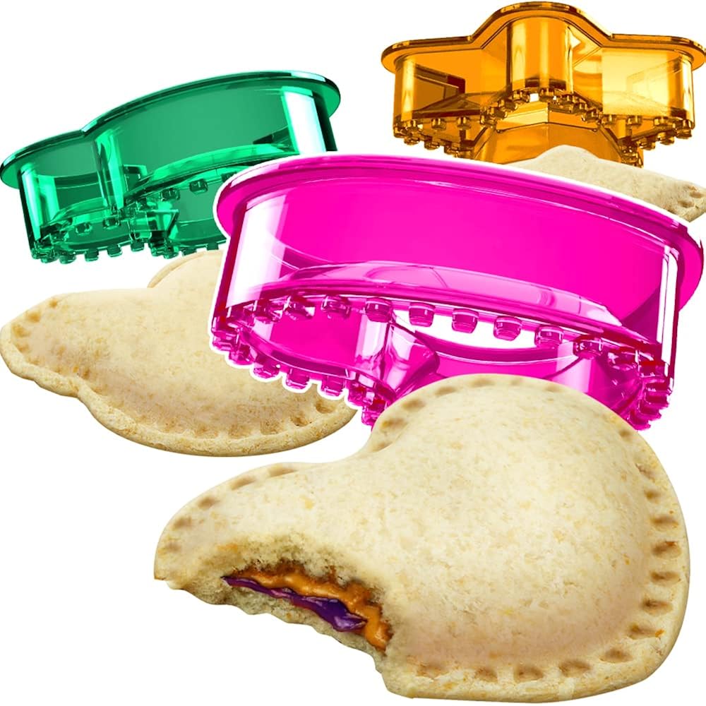 Sandwich Cutter And Sealer - Crustless Sandwich Maker - Great For Lunchbox And Bento Box - Boys And Girls Kids Lunch - Sandwich Cutters For Kids (Heart, Star, Mouse)