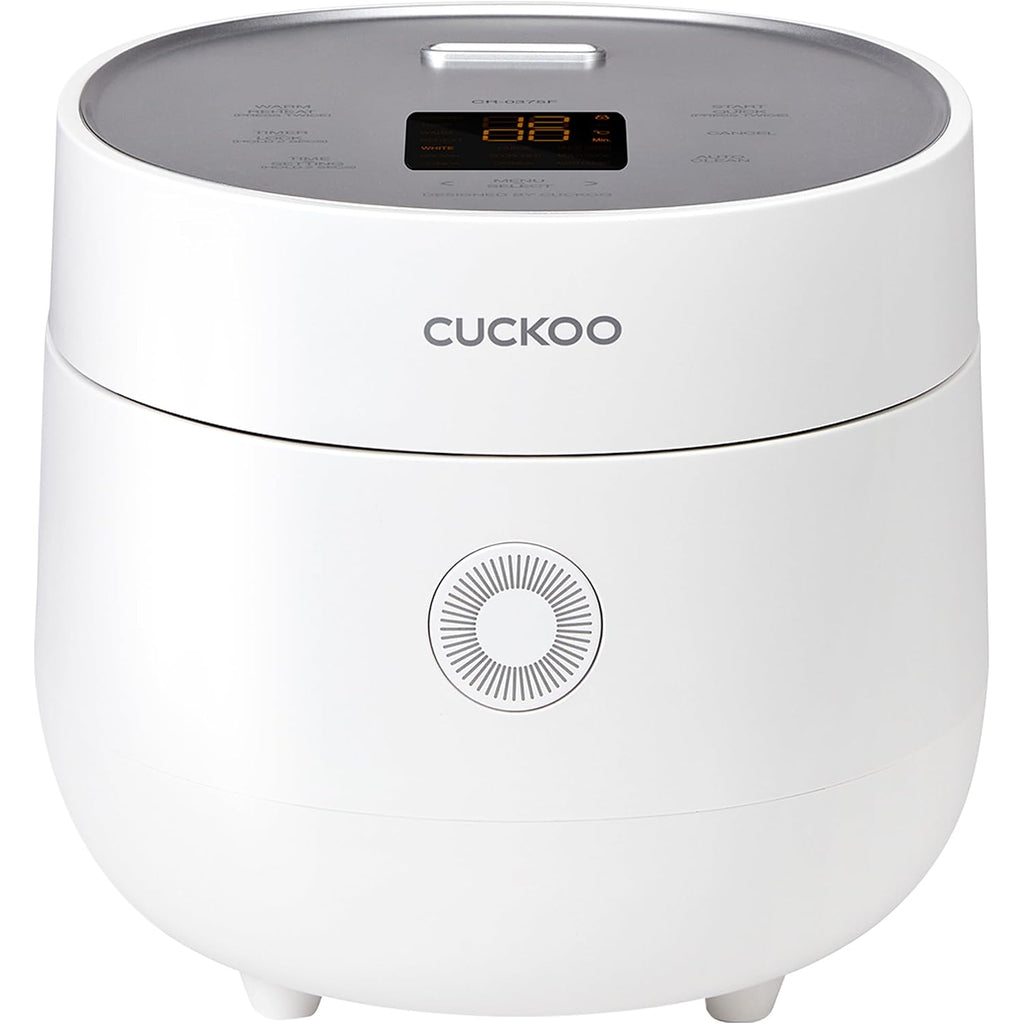 Cuckoo Micom Rice Cooker 3-Cup Uncooked / 6-Cup Cooked With Nonstick Inner Pot, Small Rice Maker With 8 Menu Options, Fuzzy Logic Technology, Auto Clean, Quick Rice Mode, White (Cr-0375Fw)
