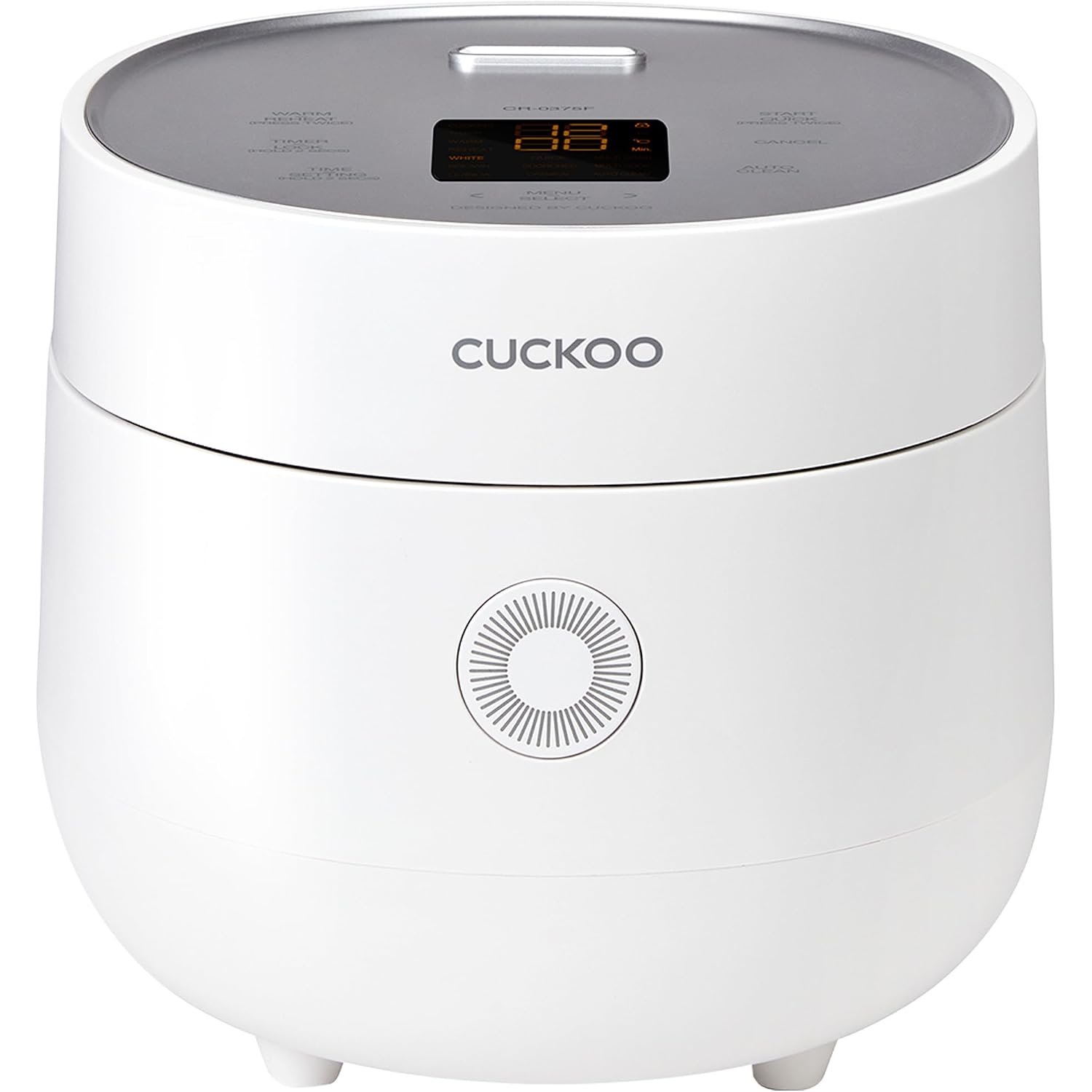 Cuckoo Micom Rice Cooker 3-Cup Uncooked / 6-Cup Cooked With Nonstick Inner Pot, Small Rice Maker With 8 Menu Options, Fuzzy Logic Technology, Auto Clean, Quick Rice Mode, White (Cr-0375Fw)