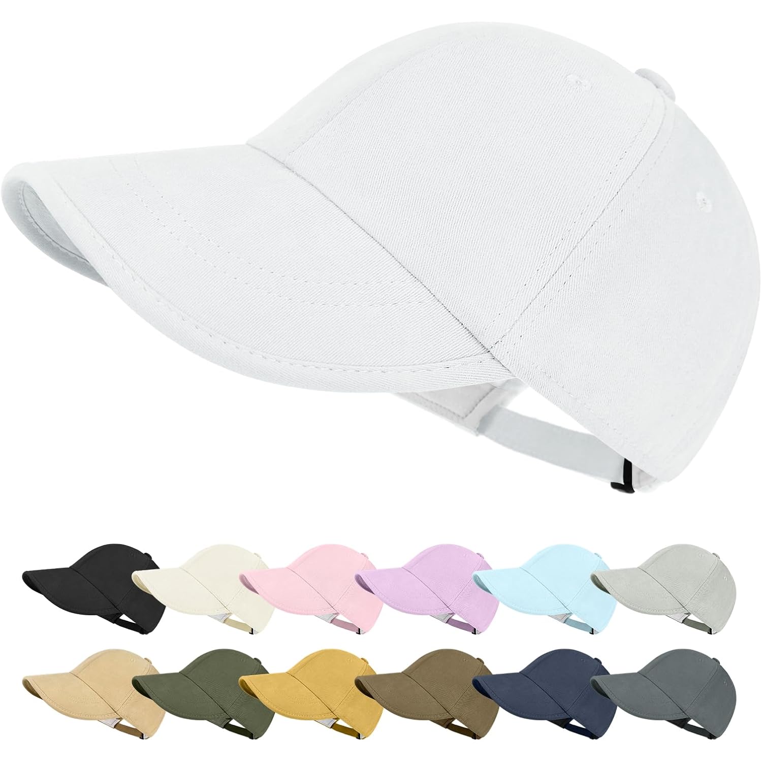 ZOORON Baseball Cap Golf Dad Hat Soft Brim Original Classic Low Profile Cotton Hat Plain Cap Men Women