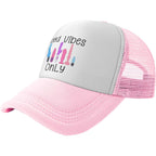 Funny Trucker Hat For Women Men Trip Gag Gifts Adjustable Cute Hats | Breathable Rear Mesh Boosts Airflow. Adjustable Plastic Snap Closure. Foam‑Reinforced Front Holds Shape Well