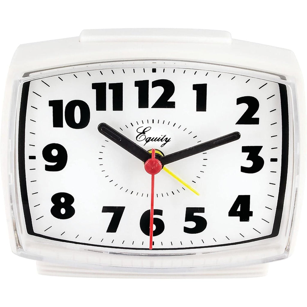 Equity 33100 Electric Silent Analog Alarm Clock With Lighted Dial