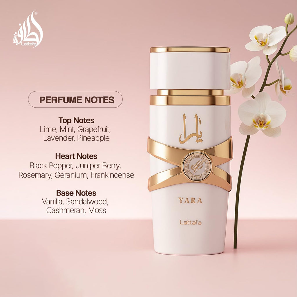 Lattafa Yara Moi - Floral, Fruity, Gourmand - Eau de Parfum Long-Lasting Fragrance for Women, 3.40 Ounce / 100 ml