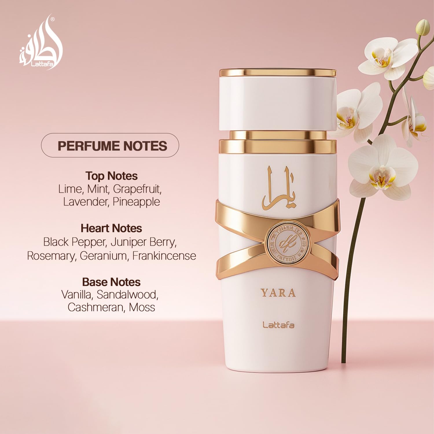 Lattafa Yara Moi - Floral, Fruity, Gourmand - Eau de Parfum Long-Lasting Fragrance for Women, 3.40 Ounce / 100 ml