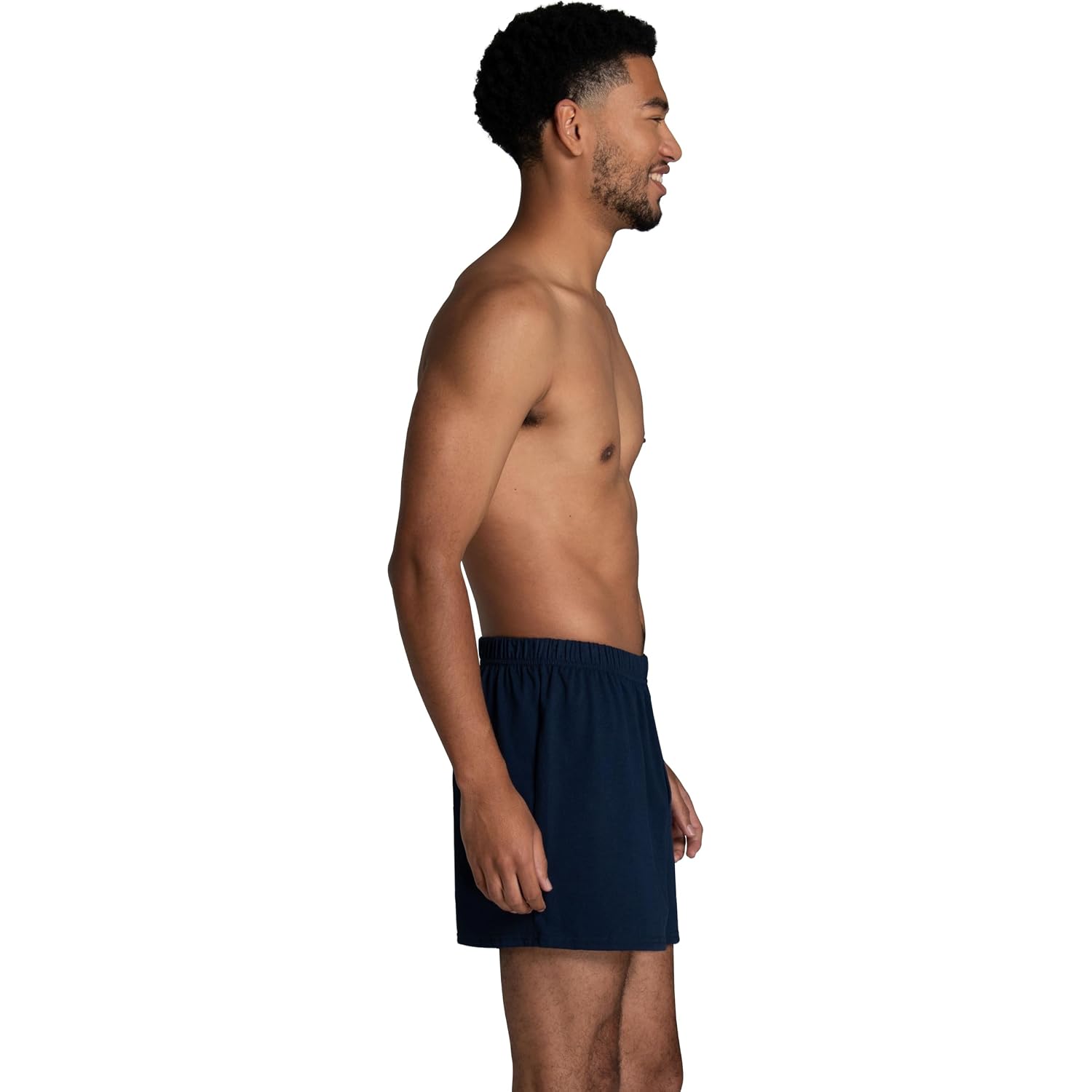 Fruit Of The Loom Mens Tag-Free Knit Boxer Shorts, Relaxed Fit, Moisture Wicking, Assorted Color Multipacks