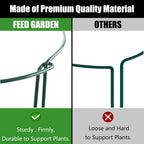 Peony Cages And Supports, 6 Pack Plant Support Stakes For Outdoor & Indoor Plants, 10" W X 16" H Half Round Garden Plant Support Rings For Peonies, Hydrangeas, Roses, Dahlias